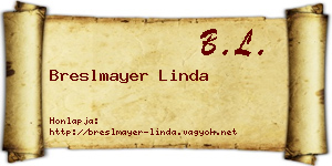 Breslmayer Linda névjegykártya